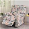 FANSU Copripoltrona Relax Reclinabile Elasticizzato, 1 Posto Elegante Fiori Copripoltrona Reclinabile Elettrica Coprisedile con Tasche, Universale Fodere per Poltrona Relax (Primavera)