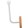 BESPORTBLE Supporto da Parete per Elastici e Scrunchies in Legno Crema, Organizer Autoadesivo per Accessori Chioma Bambina, Porta Fasce e Cuffie per Camera e Bagno