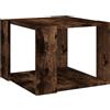 vidaXL Tavolino da Salotto Rovere Fumo 40x40x43cm Legno Ingegnerizzato