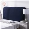 ZCXRYFL Copri Testata Letto Elastica Matrimoniale Singolo Coperchio Testate Letto/Copertura Testata Letto Imbottito/Legno/Pelle Testiere Letto Protettiva Fodera Decorazione(Lunghezza:90-110cm,Blu1)