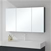 Mai & Mai Armadietto a Specchio 120x15x70cm con 3 Ante Antracite Opaco | Specchio con Pensile per Bagno, Spiegelschrank 02