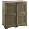 Tontarelli S.p.A. Armadio 2 Moduli 19605019, WENGÉ, 79X43 XH85.5CM