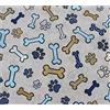 Russo Tessuti Tessuto Cotone Cucito Creativo Zampa Cagnolini Osso Dog Pets Bone Cuccia Giochi-Blu-270x280