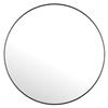 AKTIVE Max Home Specchio da parete, D70 cm, ovale, cornice invisibile, Decorativo, minimalista, design moderno, elegante, per bagno, corridoio, camera da letto (18449)