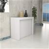 VE.CA.s.r.l. - Tavolo Consolle Marte - In Legno Nobilitato e Alluminio - Con Porta Prolunghe - Allungabile Fino a 3 Metri - Arredo Casa, Cucina - Colore: Bianco Frassinato - Made in Italy