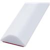 ZLYJQAQ Barriera Doccia Ferma Acqua Walk in,Striscia Barriera Doccia Autoadesiva in Silicone per Soglia Acqua,Barriera Ferma Acqua per Box Doccia,Bordo per Piatto Doccia a Pavimento (130cm,Bianco)