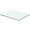 KTHLBRH Mensola sospesa in vetro trasparente, per camera da letto, soggiorno, bagno, cucina, ufficio, 40 cm x 25 cm