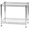 Archimede Sistema Componibile, Scaffale Due Ripiani, Grigio (Cromato), 61 x 36 x 50 cm