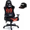 Brigros Sedia Gaming Flyco PRO Ufficio, Metallo, Rossa/Nera, Normal