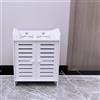 LANTUS Mobiletto portaoggetti per WC, mobile da bagno, supporto carta igienica con armadio e ripiani regolabili-40 x 35 x 53 cm (due livelli)