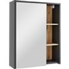 Vicco Mobile a specchio per bagno Viola, Grigio/Artisan, 60 x 75 cm