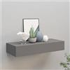 ZQQLVOO Sospese mensole decorative Mensole Arredo Salotto Scaffale con Cassetti da Parete Grigio 60x23,5x10 cm in MDF per camera da letto, soggiorno, cucina, ufficio a casa, lavanderia