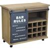 milani home MilaniHome.it - Madia Industrial in Metallo cm 88x41x74,5 HDI coloreMarrone
