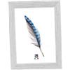 PEBSHOP Cornice in Legno Bianco Misura (30x40 cm.)