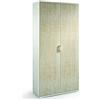 Kiamami Valentina - Armadio Multiuso Per Il Bagno H 195Cm Bianco Con 2 Ante Rovere