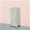 Kiamami Valentina - Mobiletto bagno con anta e cassetto quercia grigio chiaro effetto legno