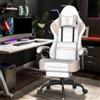 Verdego Sedia Gaming Ergonomica, Sedia da Gaming con Cuscino Lombare Massaggio, Poggiapiedi, Poltrona da Gaming, Pelle Sintetica, Schienale Regolabile a 90-135°, Regolabile in Altezza, Beige sabbia