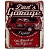 Moritz Targa in metallo Dad's Garage You Break it, He'll fix it 20 x 25 cm, con scritta