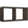 MODULARREDO | MORGANA MAXI Mensola da Muro, Libreria Sospesa, Libreria da Parete, Scaffale da Parete, Noce, 70x35 p23.7 cm - Made in Italy