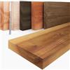 LAMO Manufaktur Mensola sospesa in legno con fissaggio invisibile | Mensola 120 cm per soggiorno, ufficio | Colore: rustico, Bordo: diritto | Legno massello, design moderno, effetto sospeso
