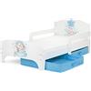 leomark letto per bambini in legno 140x70 cm, SMART lettino con cassetto, materasso e telaio, stampa colorata BABY ELEPHANT, mobili per bambini, attrezzatura stanza per bambino