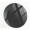 Generic Piano per Tavolo Rotondo ø 90 cm | Base In Vetro Temperato | Lastra di Protezione | Installazione Semplice | Con Cuscinetti Antiscivolo | Per Tavoli Mobili Fai Da Te | Decorativo - Nero Liscio
