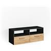 Vicco Mobile tv Diego, Antracite, 95 x 38 cm, adatto come supporto TV con ripiani aperti