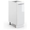 Vicco Armadio cucina dispensa alto Fame-Line, Bianco lucido, 30 cm senza piano di lavoro, per la combinazione con altri moduli della serie Fame-Line
