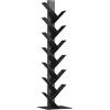 [en.casa] Libreria a Forma di Albero Scaffale da Terra in Acciaio con 12 Ripiani Mobile Espositore Verticale per Soggiorno Studio Camera da Letto 150 x 39 x 39 cm - Nero