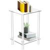 Generic tavolino in acrilico trasparente, 30 x 25 x 55 cm, design stretto e alto, scaffale multifunzionale, tavoli moderni per soggiorno, camera da letto, bagno, hotel, dormitorio, appartamento