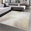 CARPETIA Tappeto moderno Design per il Soggiorno Rami di Palma | easy care | crema oro, 240 x 340 cm