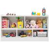 RELAX4LIFE Libreria Scaffale in Legno per Bambini, Portagiochi per Bambini, Scaffale per Cameretta e Asilo Nido, 111 x 30 x 61,5 cm (Bainco)