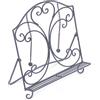 DESIGN DELIGHTS LEGGIO per Libri di Cucina | 32x30x14 cm (HxWxD), Ferro battuto | Supporto per Libri antichi, Supporto per Lettura, Supporto per Ricette Vintage, cavalletto Deco | Colore: Grigio