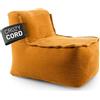 Lumaland Modulo Centrale - Serie Cord | Pouf per interni con struttura morbida, ideale per moduli di divano e pouf | Pouf con imbottitura - per soggiorno e altro - 54x81x70 cm