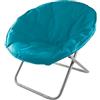 MAURY'S IL NUMERO UNO DEL RISPARMIO Maury's Poltrona Moon Fantasia Turchese, Pieghevole e Morbida, Dimensioni 75x82H cm per il Massimo Relax Eleganza e Comfort