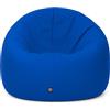 PATCH HOME - Pouf 2 in 1, cuscino da pavimento, poltrona a sacco da gaming, per adulti e bambini, con imbottitura (blu, Ø 155 cm)