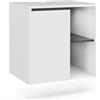 Vicco Mobiletto per lavabo Viola, Bianco/Grigio, 60 x 60 cm