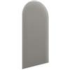 murando - Testiera Letto Singolo Imbottita - Staccionata - Velluto Qualità - Antimacchia - 80x30 cm 1 Pezzo - Pannelli Decorativi per Pareti - Pannello Imbottito per Camera da Letto - Minimal - Grigio