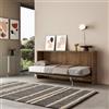 IMAGO FACTORY Kendo Singolo - Mobile Letto a Scomparsa Singolo (L.200 P.106 H.97) Letto a Scomparsa Orizzontale 100% Made in Italy, Letti a Scomparsa (Materasso non Compreso, Noce)