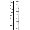 Rebecca Mobili Cantinetta Sospesa, Scaffale Verticale Vino, Per 18 Bottiglie, Design Moderno, Ferro Nero, Cucina Salotto - Misure: 90 x 2,54 x 22,9 cm (HxLxP) - Art. RE6456