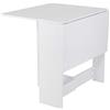 XUANYU Tavolo da cucina pieghevole, 102,5 x 76 x 73 cm, tavolo da pranzo, tavolo allungabile per soggiorno, colore: bianco