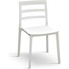 PAZZO DESIGN Sedia Luca, Set Da 4, Bianco, Sedie Polipropilene, Sedia Cucina, Sedie Sala Da Pranzo, Sedie Giardino, Impilabili - id_1963
