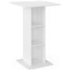 Vicco Tavolo bar alto Rodeo, Bianco, 70 x 70 cm, utilizzabile come tavolo alto, salvaspazio per aree di piccole dimensioni