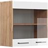 Vicco Mobile da cucina in vetro R-Line, Bianco lucido, 60 cm
