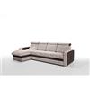 Robin Inspire Bristol Divano angolare con funzione letto con cassetto letto beige marrone angolo a sinistra 313 x 169 x 95