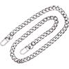 SHINEOFI Catena per Borsa in Ferro Argento Staccabile 60 CM Tracolla Sostitutiva Pratica per Donne Ragazze Borsetta
