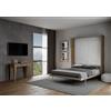 IMAGO FACTORY Kento - Mobile Letto a Scomparsa Matrimoniale, Letto Richiudibile a Parete, Materasso non Compreso, il Letto Matrimoniale a Scomparsa arriva Smontato, Made in Italy (Noce)