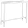 WOLTU Tavolo da Bar, Rettangolare Alto Tavolino, Bancone per Cucina in Metallo Legno, 120x40x100 cm(LxPxA)