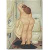 UDERUI Fernando Botero Poster《The Bath》Arte della Parete Fernando Botero Stampe Fernando Botero Quadro su Tela per la Decorazione della Parete di casa Pictrue 50x70cmx1 Senza Cornice