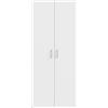 AVANTI TRENDSTORE Dubino - Armadio a 2 ante battenti in legno laminato di colore bianco. LAP 80,9x190,5x54,4 cm